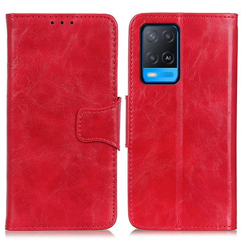 Handytasche Stand Schutzhülle Flip Leder Hülle M02L für Oppo A54 4G Rot