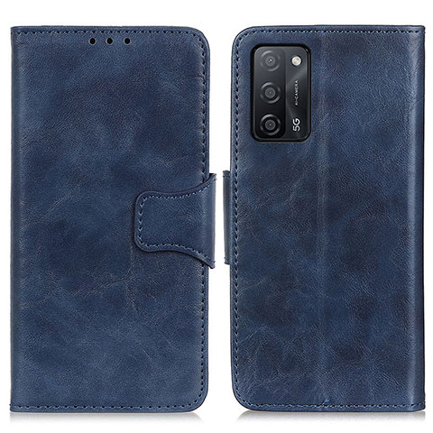 Handytasche Stand Schutzhülle Flip Leder Hülle M02L für Oppo A55 5G Blau