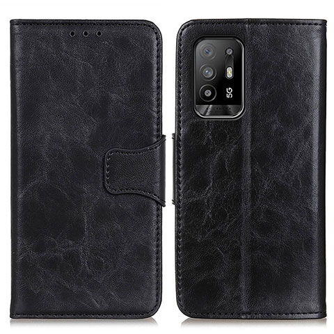 Handytasche Stand Schutzhülle Flip Leder Hülle M02L für Oppo F19 Pro+ Plus 5G Schwarz