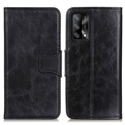 Handytasche Stand Schutzhülle Flip Leder Hülle M02L für Oppo F19s Schwarz