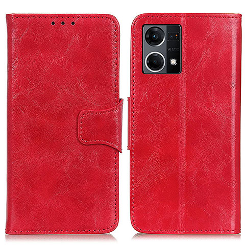 Handytasche Stand Schutzhülle Flip Leder Hülle M02L für Oppo F21s Pro 4G Rot