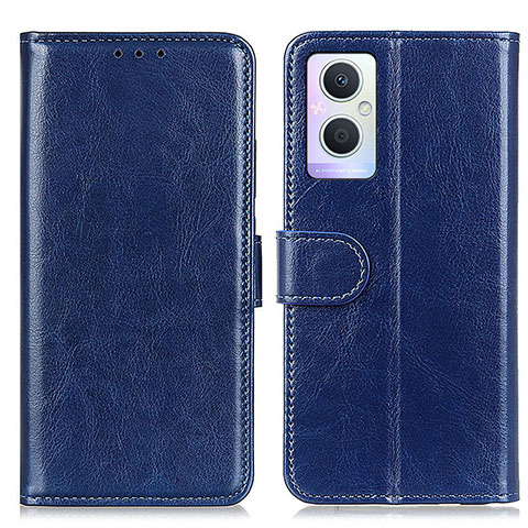 Handytasche Stand Schutzhülle Flip Leder Hülle M02L für Oppo F21s Pro 5G Blau