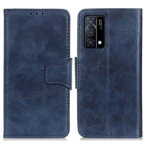 Handytasche Stand Schutzhülle Flip Leder Hülle M02L für Oppo K9 5G Blau