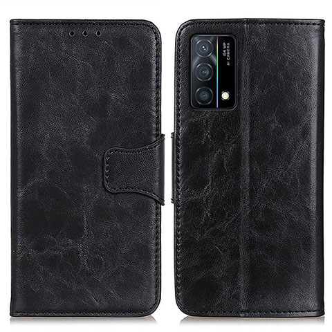 Handytasche Stand Schutzhülle Flip Leder Hülle M02L für Oppo K9 5G Schwarz