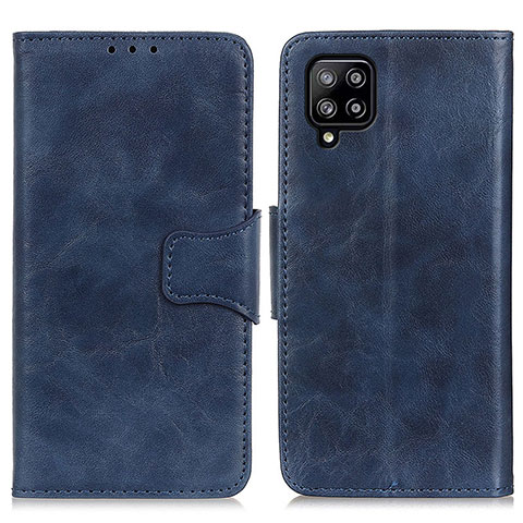 Handytasche Stand Schutzhülle Flip Leder Hülle M02L für Samsung Galaxy A22 4G Blau