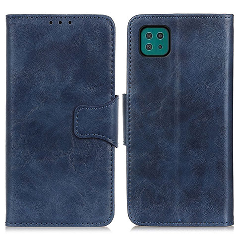 Handytasche Stand Schutzhülle Flip Leder Hülle M02L für Samsung Galaxy F42 5G Blau