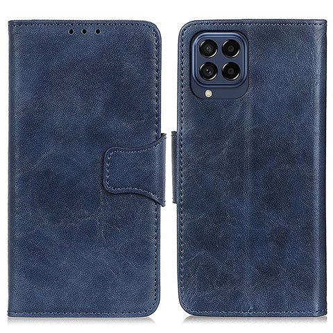 Handytasche Stand Schutzhülle Flip Leder Hülle M02L für Samsung Galaxy M53 5G Blau