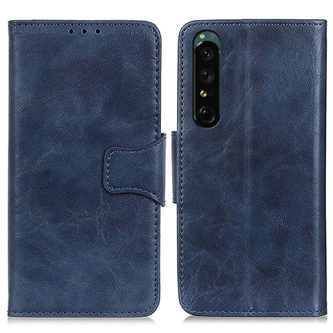 Handytasche Stand Schutzhülle Flip Leder Hülle M02L für Sony Xperia 1 IV SO-51C Blau