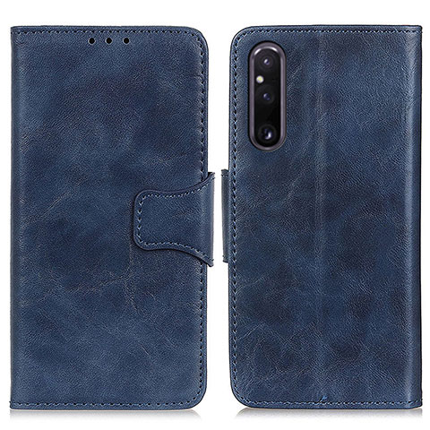 Handytasche Stand Schutzhülle Flip Leder Hülle M02L für Sony Xperia 1 V Blau