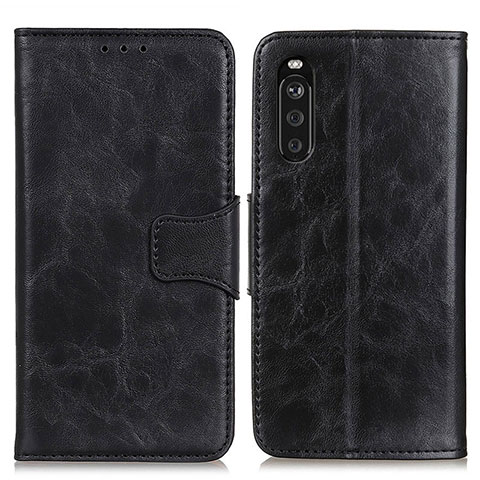 Handytasche Stand Schutzhülle Flip Leder Hülle M02L für Sony Xperia 10 III Lite Schwarz