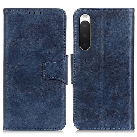 Handytasche Stand Schutzhülle Flip Leder Hülle M02L für Sony Xperia 10 IV Blau