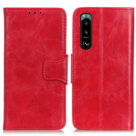 Handytasche Stand Schutzhülle Flip Leder Hülle M02L für Sony Xperia 5 III SO-53B Rot