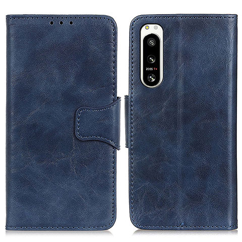 Handytasche Stand Schutzhülle Flip Leder Hülle M02L für Sony Xperia 5 IV Blau