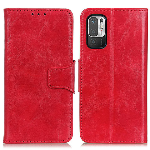 Handytasche Stand Schutzhülle Flip Leder Hülle M02L für Xiaomi POCO M3 Pro 5G Rot