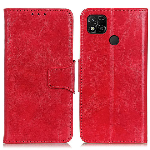 Handytasche Stand Schutzhülle Flip Leder Hülle M02L für Xiaomi Redmi 9C NFC Rot