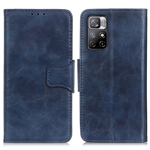 Handytasche Stand Schutzhülle Flip Leder Hülle M02L für Xiaomi Redmi Note 11 5G Blau