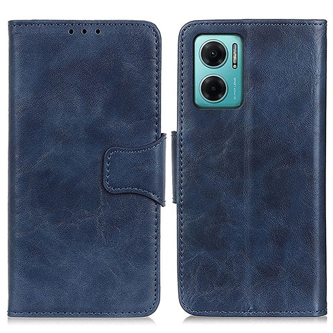 Handytasche Stand Schutzhülle Flip Leder Hülle M02L für Xiaomi Redmi Note 11E 5G Blau