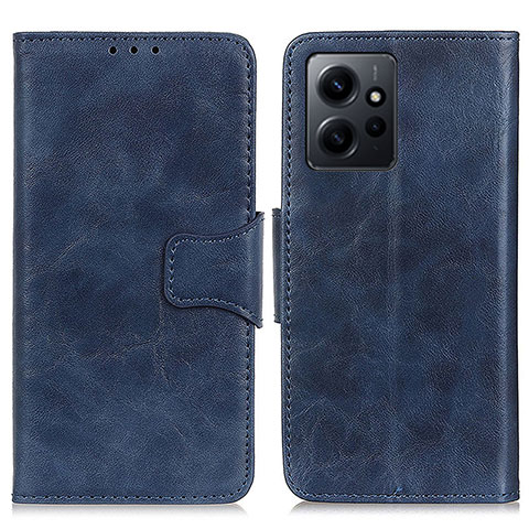 Handytasche Stand Schutzhülle Flip Leder Hülle M02L für Xiaomi Redmi Note 12 4G Blau