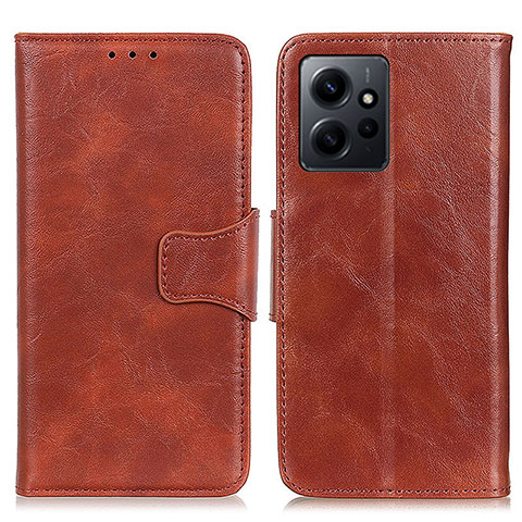 Handytasche Stand Schutzhülle Flip Leder Hülle M02L für Xiaomi Redmi Note 12 4G Braun