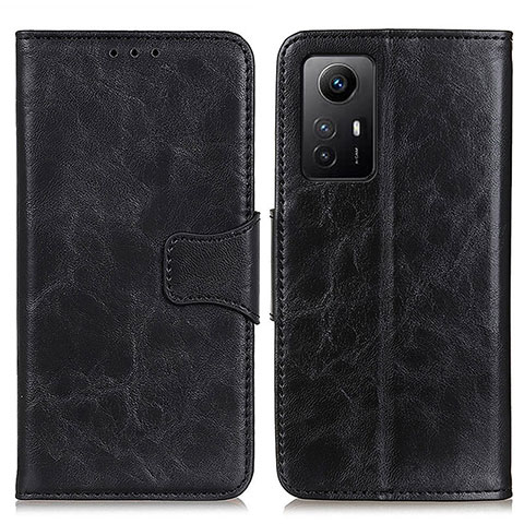 Handytasche Stand Schutzhülle Flip Leder Hülle M02L für Xiaomi Redmi Note 12S Schwarz