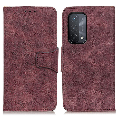 Handytasche Stand Schutzhülle Flip Leder Hülle M03L für Oppo A54 5G Violett