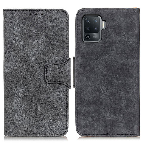 Handytasche Stand Schutzhülle Flip Leder Hülle M03L für Oppo Reno5 Lite Schwarz