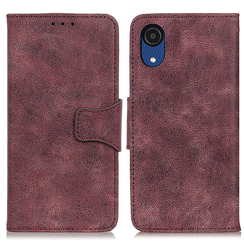 Handytasche Stand Schutzhülle Flip Leder Hülle M03L für Samsung Galaxy A03 Core Violett