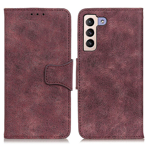 Handytasche Stand Schutzhülle Flip Leder Hülle M03L für Samsung Galaxy S21 5G Violett