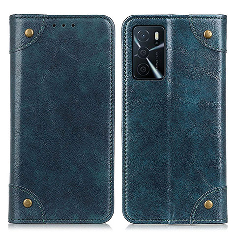 Handytasche Stand Schutzhülle Flip Leder Hülle M04L für Oppo A16s Blau