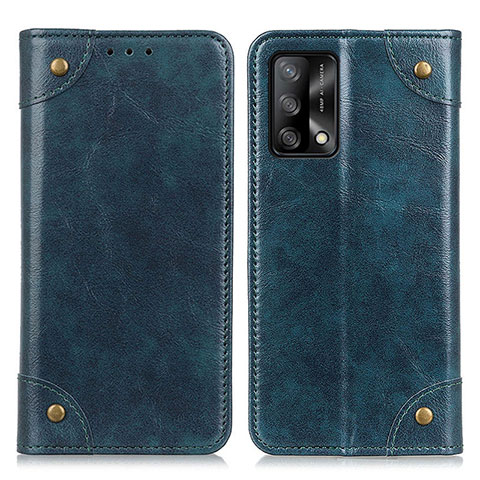 Handytasche Stand Schutzhülle Flip Leder Hülle M04L für Oppo A74 4G Blau