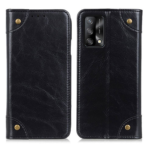 Handytasche Stand Schutzhülle Flip Leder Hülle M04L für Oppo A74 4G Schwarz