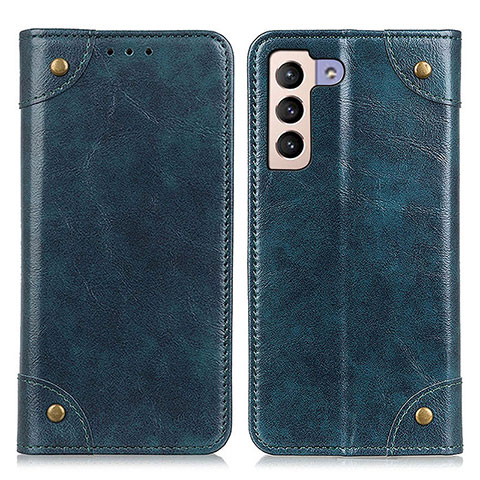 Handytasche Stand Schutzhülle Flip Leder Hülle M04L für Samsung Galaxy S21 5G Blau