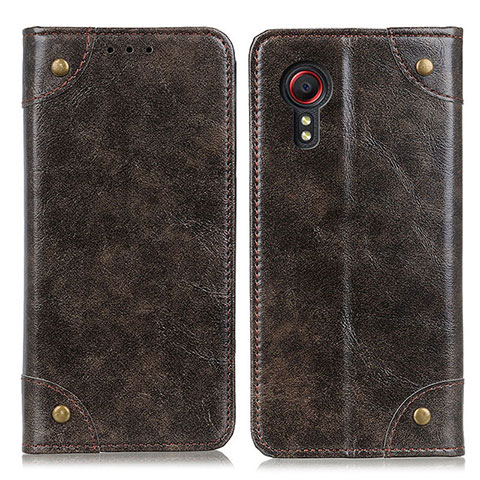 Handytasche Stand Schutzhülle Flip Leder Hülle M04L für Samsung Galaxy XCover 5 SM-G525F Bronze