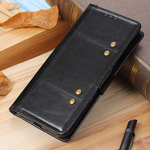 Handytasche Stand Schutzhülle Flip Leder Hülle M04L für Xiaomi Redmi Note 8 (2021) Schwarz