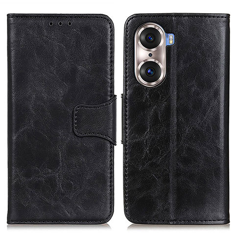 Handytasche Stand Schutzhülle Flip Leder Hülle M05L für Huawei Honor 60 5G Schwarz