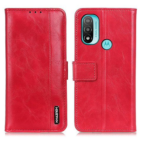 Handytasche Stand Schutzhülle Flip Leder Hülle M05L für Motorola Moto E20 Rot