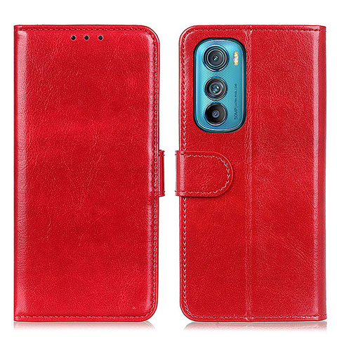 Handytasche Stand Schutzhülle Flip Leder Hülle M05L für Motorola Moto Edge 30 5G Rot