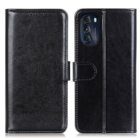 Handytasche Stand Schutzhülle Flip Leder Hülle M05L für Motorola Moto G 5G (2022) Schwarz