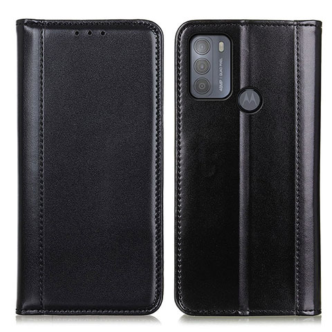 Handytasche Stand Schutzhülle Flip Leder Hülle M05L für Motorola Moto G50 Schwarz