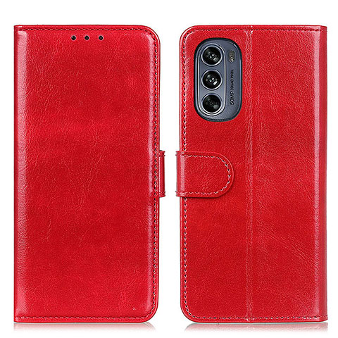 Handytasche Stand Schutzhülle Flip Leder Hülle M05L für Motorola Moto G62 5G Rot