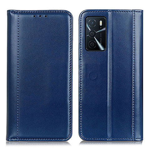 Handytasche Stand Schutzhülle Flip Leder Hülle M05L für Oppo A16s Blau