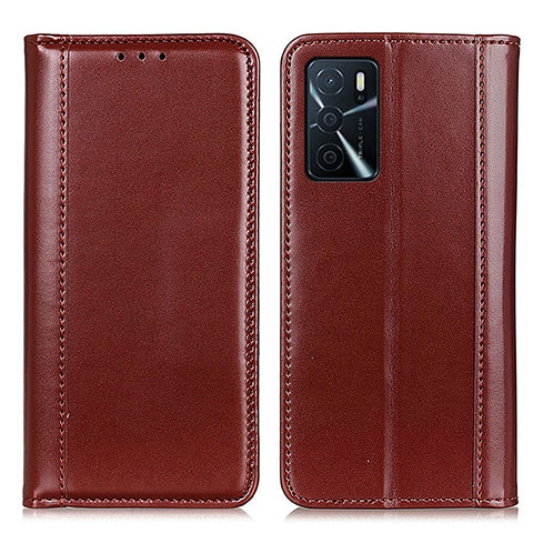 Handytasche Stand Schutzhülle Flip Leder Hülle M05L für Oppo A16s Braun