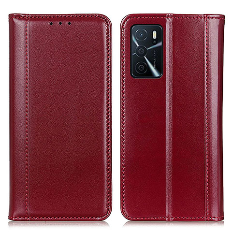 Handytasche Stand Schutzhülle Flip Leder Hülle M05L für Oppo A16s Rot