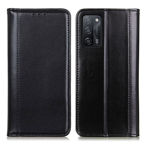 Handytasche Stand Schutzhülle Flip Leder Hülle M05L für Oppo A53s 5G Schwarz