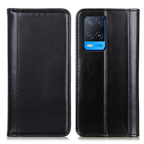 Handytasche Stand Schutzhülle Flip Leder Hülle M05L für Oppo A54 4G Schwarz