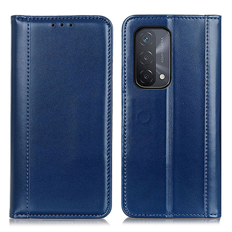 Handytasche Stand Schutzhülle Flip Leder Hülle M05L für Oppo A54 5G Blau