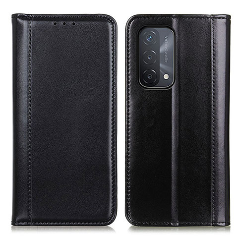 Handytasche Stand Schutzhülle Flip Leder Hülle M05L für Oppo A54 5G Schwarz