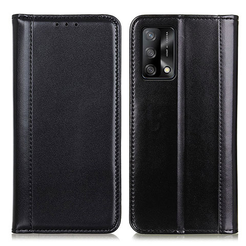 Handytasche Stand Schutzhülle Flip Leder Hülle M05L für Oppo A74 4G Schwarz