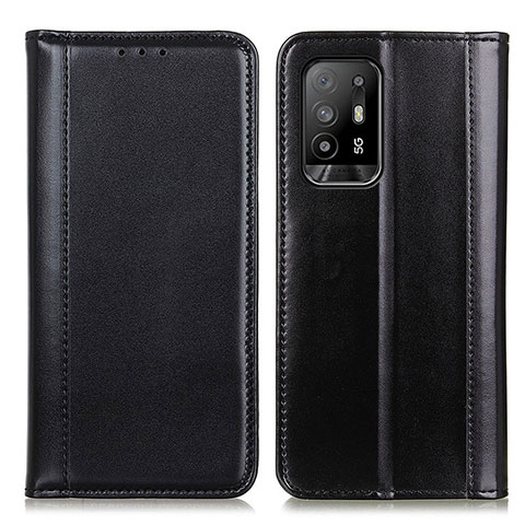 Handytasche Stand Schutzhülle Flip Leder Hülle M05L für Oppo A94 5G Schwarz