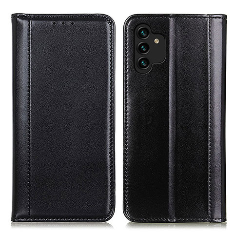 Handytasche Stand Schutzhülle Flip Leder Hülle M05L für Samsung Galaxy A04s Schwarz